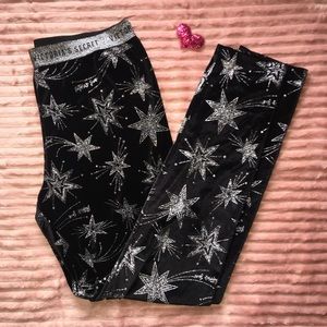 ✨VICTORIA’S SECRET✨ Glitter Star Velvet Leggings